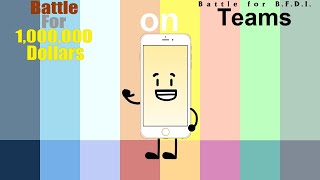 If Battle for 1000000 Characters were on BFB Teams [upl. by Onairot]