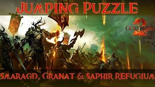 Guild Wars 2 Jumping Puzzle Smaragd Granat amp Saphir Refugium  Emerald Garnet amp Sapphire Sanctum [upl. by Luci674]