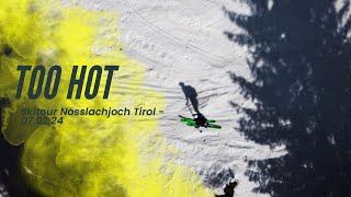 Sommerliche Verhältnisse  Skitour Nösslachjoch [upl. by Aratehs]