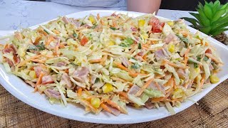 Como Preparar Ensalada de Repollo Fácil y Economica y Deliciosa [upl. by Guenevere]