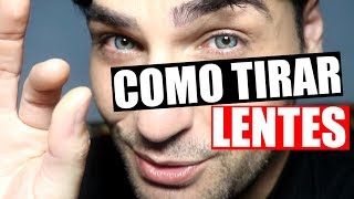 COMO TIRAR LENTES DE CONTATO [upl. by Adnilemre]