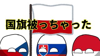 【ポーランドボール】国旗かぶっちゃった [upl. by Allis]