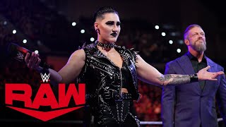 The Judgment Day welcomes Rhea Ripley into the fold Raw May 9 2022 [upl. by Llerraj]