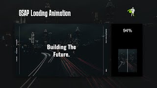 Amazing Website Loading Animation With GSAP  Quick Tutorial [upl. by Hartnett716]