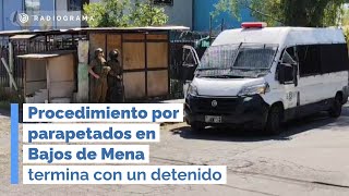 Procedimiento por parapetados en Bajos de Mena termina con un detenido [upl. by Thordia]