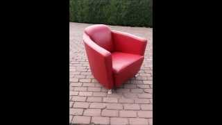 Een leren fauteuil herstofferen [upl. by Htbazile]