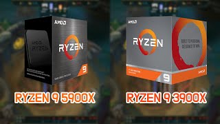 RYZEN 9 5900X vs RYZEN 9 3900X with RTX3090 5 Games  FHD  1080p [upl. by Olsewski]