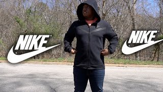 Nike Tech Fleece Black Hoodie Review amp Sizing [upl. by Indnahc]