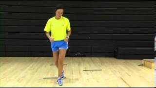 Plyometrics Phase 2 ACL Exercise Single Leg ZigZag Hops [upl. by Kale]