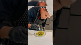 How to do salad plating foodbloggers foodplating فيديو بكرات سلطات [upl. by Yllim]