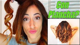 Como Hacer ➡️ ONDAS o RIZAR el pelo con PLANCHA Paso a Paso  MUY FACIL [upl. by Astor]