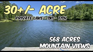 568 Acres Land For Sale 30 Ac Lake Mountain Views Fishing in Alabama [upl. by Atnas]