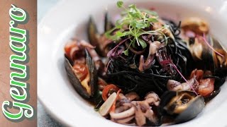 Perfect Squid Ink Pasta with Gennaro [upl. by Mansfield]