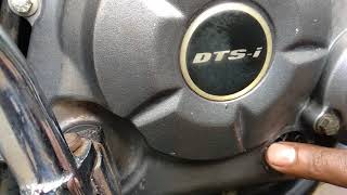 how to check engine oil level in bajaj discover 125 [upl. by Aiblis577]