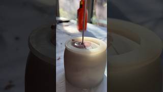 Satisfying pouring video hydrostone cementcandle concretecandle handmade candles [upl. by Halullat]