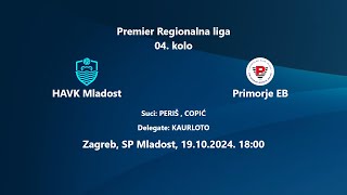 Premier Regionalna liga 202425 4kolo HAVK Mladost  Primorje EB [upl. by Peck]