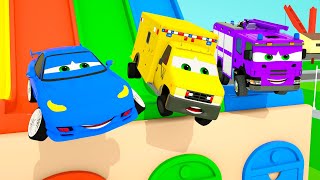 Wheel on the bus  🚒 🚓 🚑 colorful balls   Nursery Rhymes [upl. by Leval513]