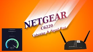 WIFI Cable Modem Router  NETGEAR C6220  Unboxing  Xfinity  5G [upl. by Nytsuj]