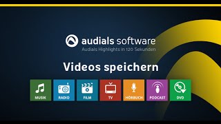 Audials 2016 in 120 Sekunden Videos von VideoStreamingDiensten speichern [upl. by Eimas]