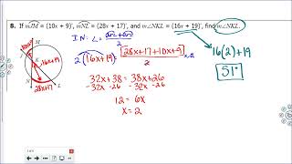 Geom Arcs Angles amp Algebra [upl. by Samtsirhc]