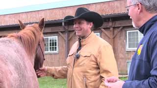 Steve Lantvit Equine Accupunture With Equinety [upl. by Nylirej]