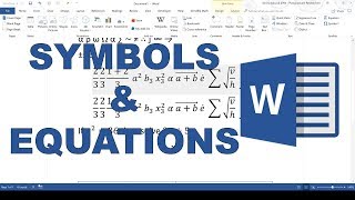 How to use symbols and equations in word [upl. by Froma698]