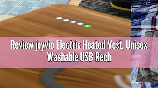 Review joyvio Electric Heated Vest Unisex Washable USB Rechargeable Heated Waistcoat Winter Body Wa [upl. by Htezil728]