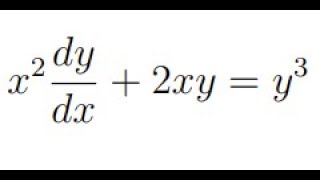 Bernoullis diff eqn 2a [upl. by Celinda]