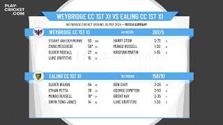 Weybridge CC 1st XI v Ealing CC 1st XI [upl. by Fassold8]