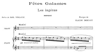 Claude Debussy  Fêtes galantes book 2 1904 [upl. by Oznol]