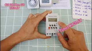 Cài đặt bộ timer hẹn giờ KG316T II cụ thể dễ hiểu 👍 thietbidienthanhtam [upl. by Clarita]