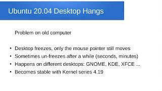 Ubuntu 2004 Desktop Hangs with Kernel 54 [upl. by Notsla]