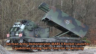 German Army Demonstrates MARS II Rocket Launcher Capabilities During NATO Exercise in Germany [upl. by Garek375]