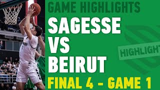 Highlights Sagesse vs Beirut  Final 4  Game 1  30 April 2024 [upl. by Yezdnil]