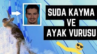 SUDA KAYMA VE AYAK VURUŞU  WATER SLIP AND FOOT SHEET  YÜZME HOCAM samettug [upl. by Lillie]