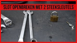 Slot openbreken met 2 steeksleutels [upl. by Diva]