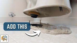 How to Set a Toilet on an UNEVEN Floor NO SHIMSNO CAULK NEEDED [upl. by Lede]