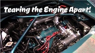 MR2 Tearing the Engine Apart 3sgte Turbo [upl. by Smoht]