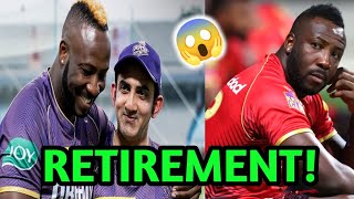 SHOCKING NEWS Andre Russell Announced Retirement 😱 [upl. by Maximo82]