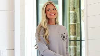 Monogrammed Crewneck Sweatshirt [upl. by Nahtanoy95]