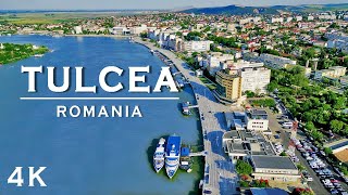 TULCEA Romania 4K • DJI drone flying over the city • Danube Delta amp Lake Ciuperca • Summer 2023 [upl. by Pesvoh]