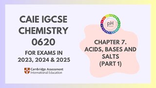 7 Acids Bases and Salts Part 1 13 Cambridge IGCSE Chemistry 0620 for 2023 2024 amp 2025 [upl. by Atires]