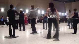 Razor Sharp line dance by Stephen Sunter  Rachael amp Roy  social dancing at French Masters [upl. by Anifur]