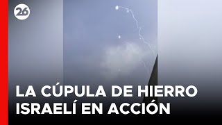 MEDIO ORIENTE  La cúpula de hierro intercepta misiles lanzados contra Israel [upl. by Noimad]