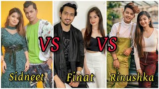 Sidneet VS Finat VS Rinushka Which is your favourite jodi and No1 jodi 💞 Sanatheem [upl. by Gombach]