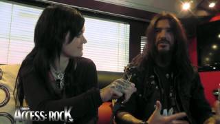 Access Rock interview with Robb Flynn of Machine Head at Metaltown 2012 [upl. by Kcirneh]