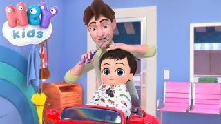 De Kapper ✂️ Kapsalon kinderfilmpjes  HeyKids  Nederlandse kinderliedjes [upl. by Ahsitan]