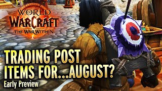 Early Preview August Trading Post World of Warcraft [upl. by Nihcas]