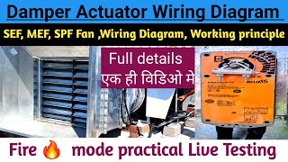 Connecting a Damper Actuator to a Fire Alarm System  damper actuator wiring [upl. by Eibba]