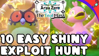 EASY Shiny DUCKLETT Exploit Hunt and MORE for Pokemon Scarlet Violet Teal Mask [upl. by Derdlim306]